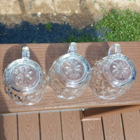 Vintage Anchor Hocking Crown Point Punch Glasses Cups Set of 7 - Picture 7 of 16
